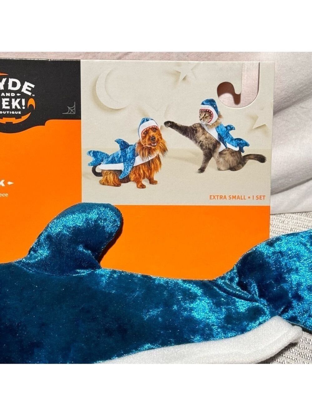 Hyde and Eek! Boutique Shark Pet Costume Extra Small - Picture 3 of 6